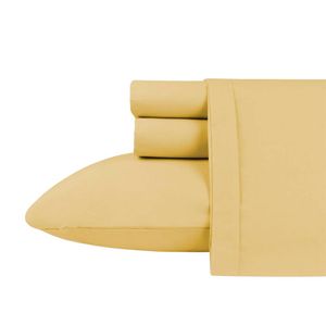 Sábana Prisma Hogar Deluxe P8784 | 1 1/2 Plazas Color Maiz