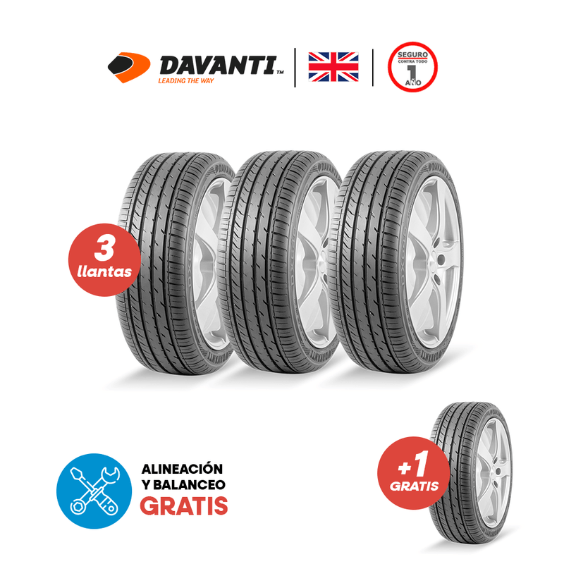 Combo3Llantas1GratisDavantiDX640