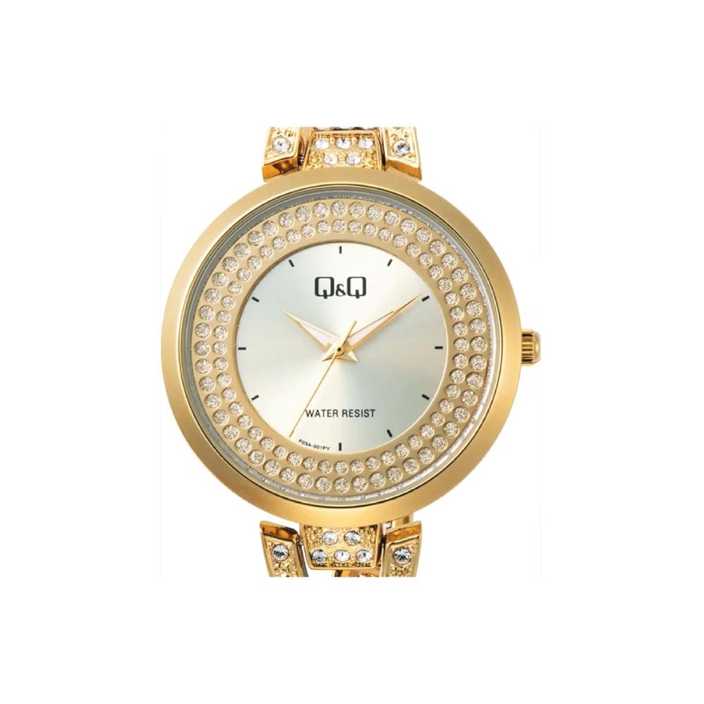 Reloj Q&Q F03A-001Py P8880 Color Oro