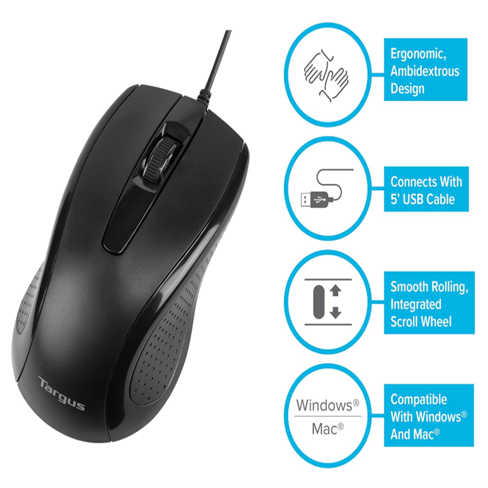 Mouse Targus ergonómico