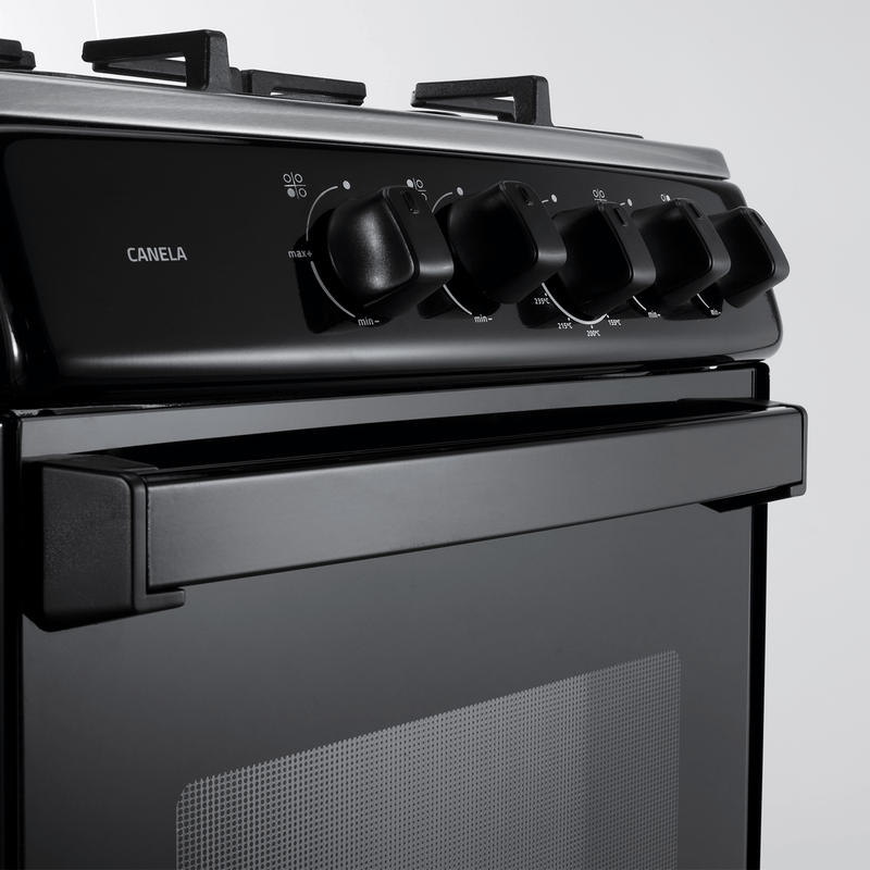 Cocina A Gas Indurama Canela P8747 | 20" 4 Quemadores Color Negro-1773688473742
