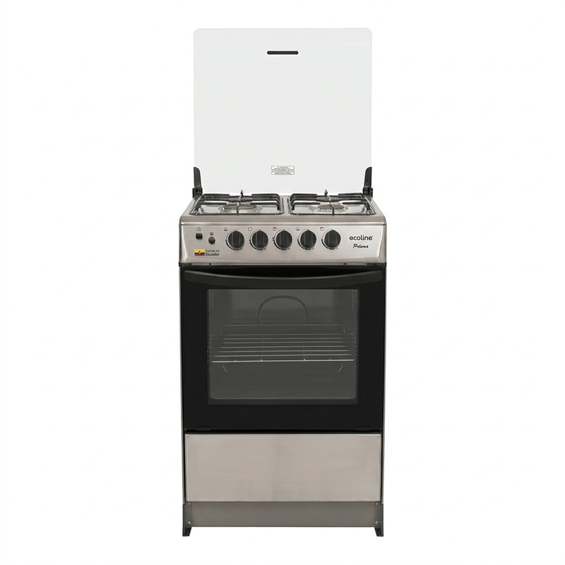 Combo Cocina Ecoline Noelia P8896 | 21" 4 Quemadores Color Inox + Cilindro de Gas Doméstico Duragas P85668 | 15 Kg Color Amarillo Acero-1783107248946