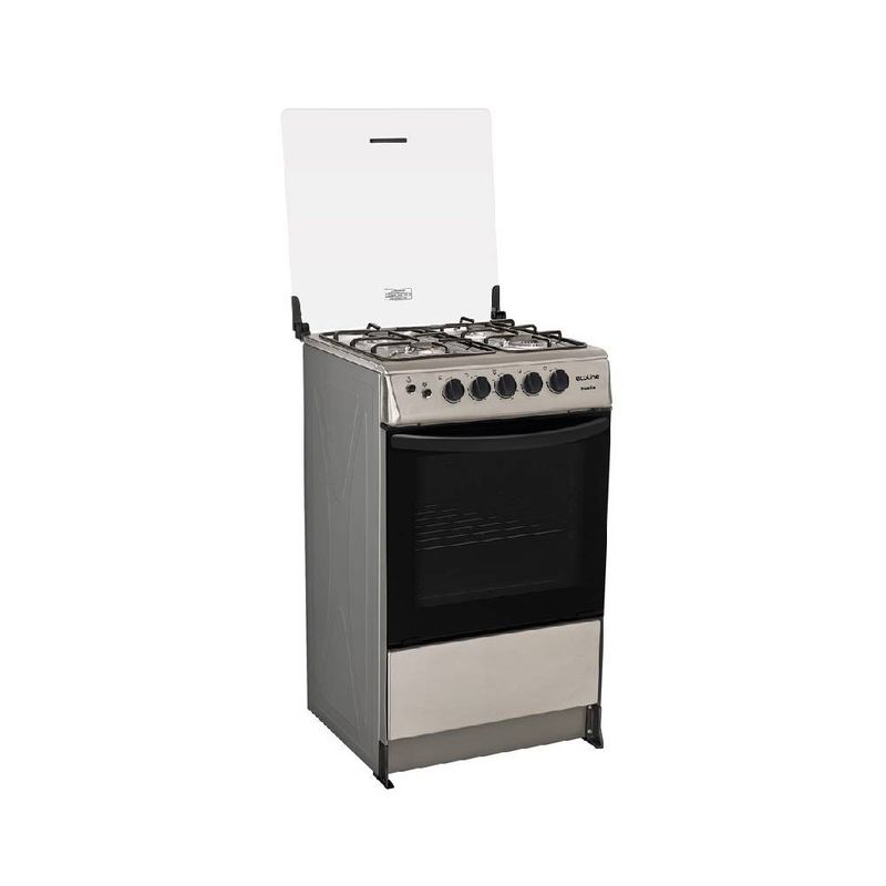 Combo Cocina Ecoline Noelia P8896 | 21" 4 Quemadores Color Inox + Cilindro de Gas Doméstico Duragas P85668 | 15 Kg Color Amarillo Acero-1783107277978