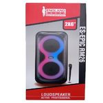 Combo Parlante England Sound recargable ES-EPIC RM26 + Parlante England Sound recargable portátil 8” ES-POWERMAX 8-BAT-1787772584017