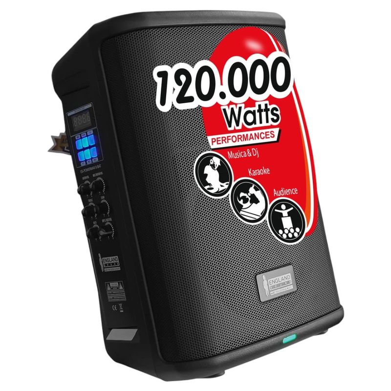 Combo Parlante England Sound recargable ES-EPIC RM26 + Parlante England Sound recargable portátil 8” ES-POWERMAX 8-BAT-1787772696558
