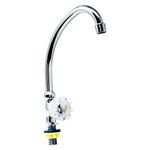 Llave de Mesón para Cocina Cuello Ganso Fiori Mo-D005E Cromado