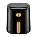 Combo Juego De Sala Euroferro Adiv | Color Beige + Juego de comedor Mebel | 4 Puestos Color Rose + Freidora de Aire Evvo EV-688 | 4 Lts 700 W Negro-1791486643612